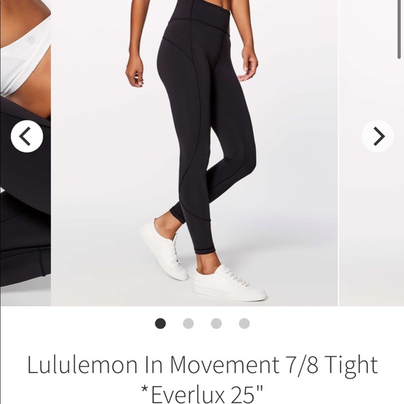 Lululemon In Movement Black Size 4 - Picture 1 of 4